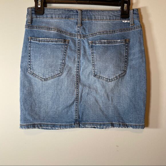 Tillys Ivy‎ & Main Denim Jean Mini Skirt Size 5 - Picture 4 of 10